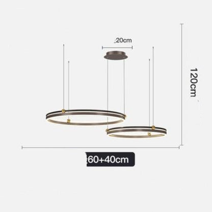 Chandelier Living Room Brushed Aluminum Bedroom Study CJ