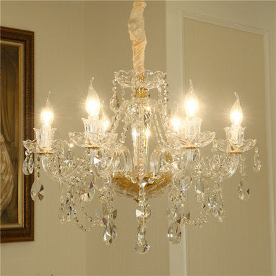 Luxury Crystal Chandelier In Living Room CJ