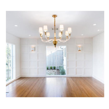 All Copper American Simple Chandelier Simple Bedroom Post-modern CJ