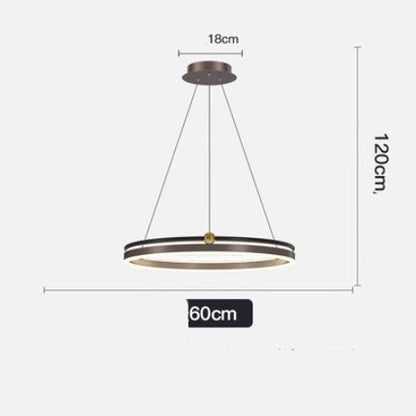 Chandelier Living Room Brushed Aluminum Bedroom Study CJ