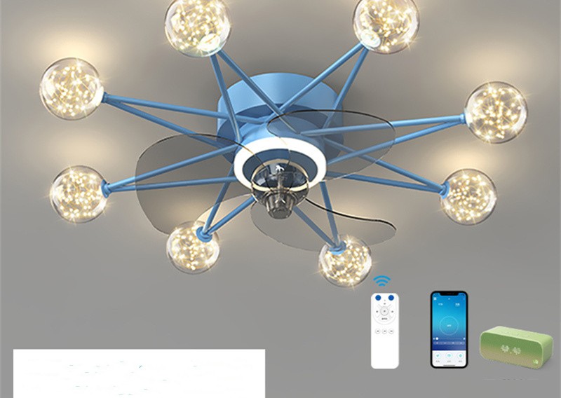 Nordic Ceiling Fan Lights Living Room Dining Room Full Of Stars NatalizHomeShop