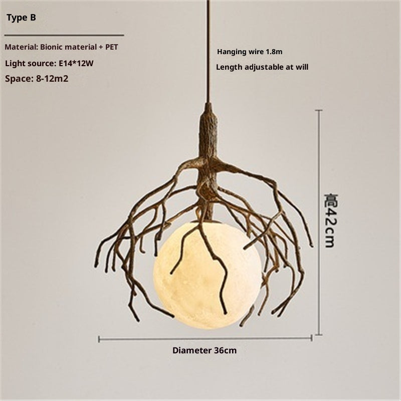 Creative Personality Clothing Store Tea Art Window Chandelier CJ
