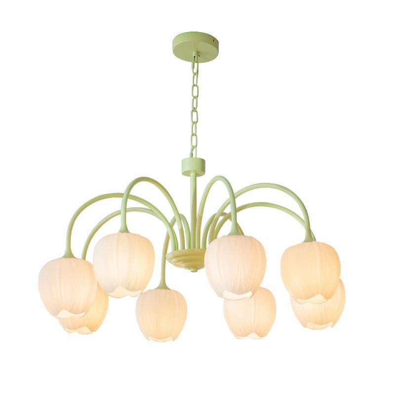 Modern Minimalist Cream Style Lamp In The Living Room Tulip Chandelier CJ