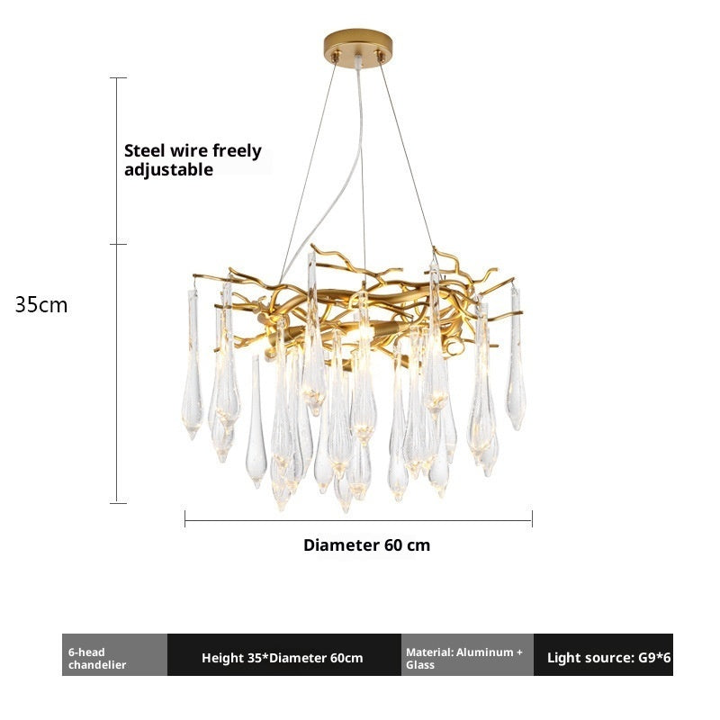 Modern Light Luxury Living Room Chandelier CJ