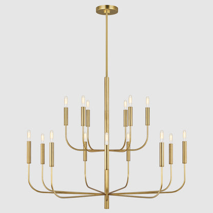 American Retro Style Copper Chandelier French Entry Lux Simple CJ