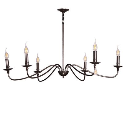 Copper American Style Chandelier Retro Living Room Bedroom Duplex CJ