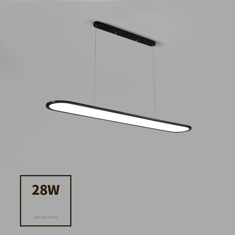 Modern Simple Creative Strip Bar Led Office Lighting Restaurant Chandelier CJ