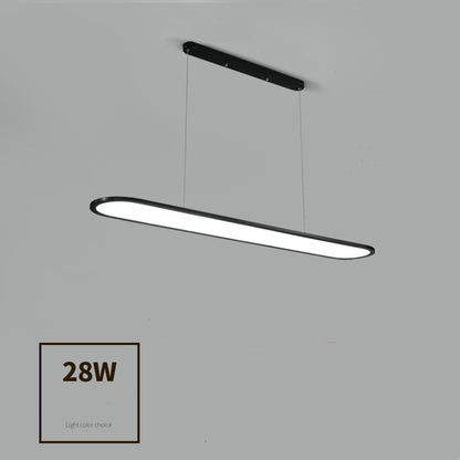 Modern Simple Creative Strip Bar Led Office Lighting Restaurant Chandelier CJ