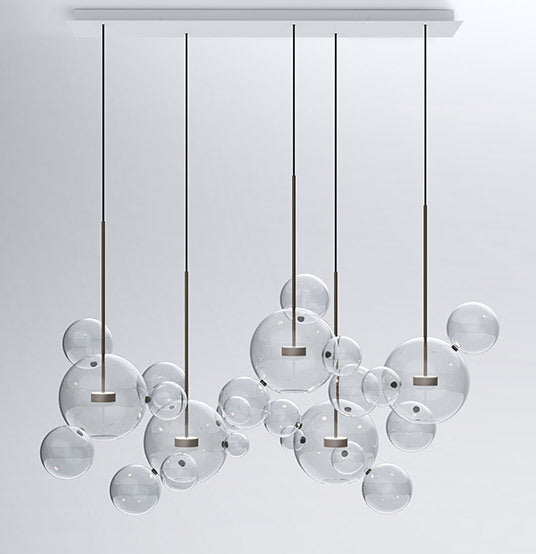 Soap Bubble Mickey Chandelier LED Living Room Bedroom Dining Room Glass CJ