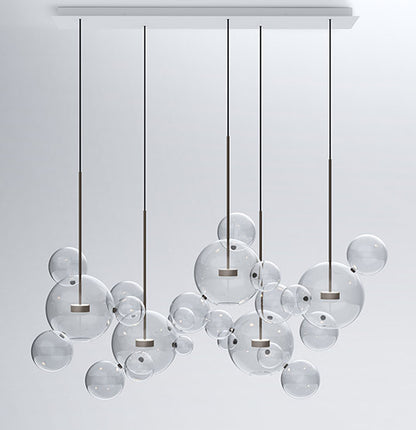 Soap Bubble Mickey Chandelier LED Living Room Bedroom Dining Room Glass CJ