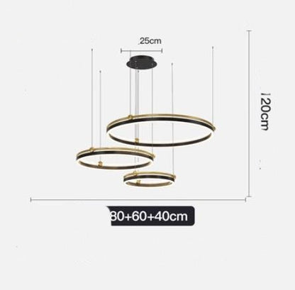 Chandelier Living Room Brushed Aluminum Bedroom Study CJ