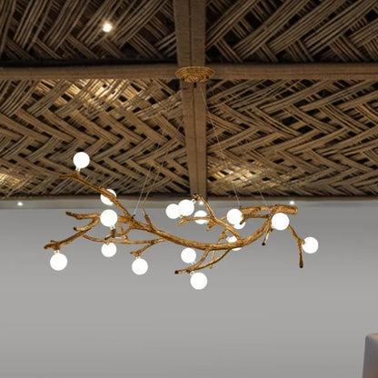Restaurant Chandelier Decorative Tree Branch Lights Zen Japanese Wabi-sabi Wind Lamps CJ