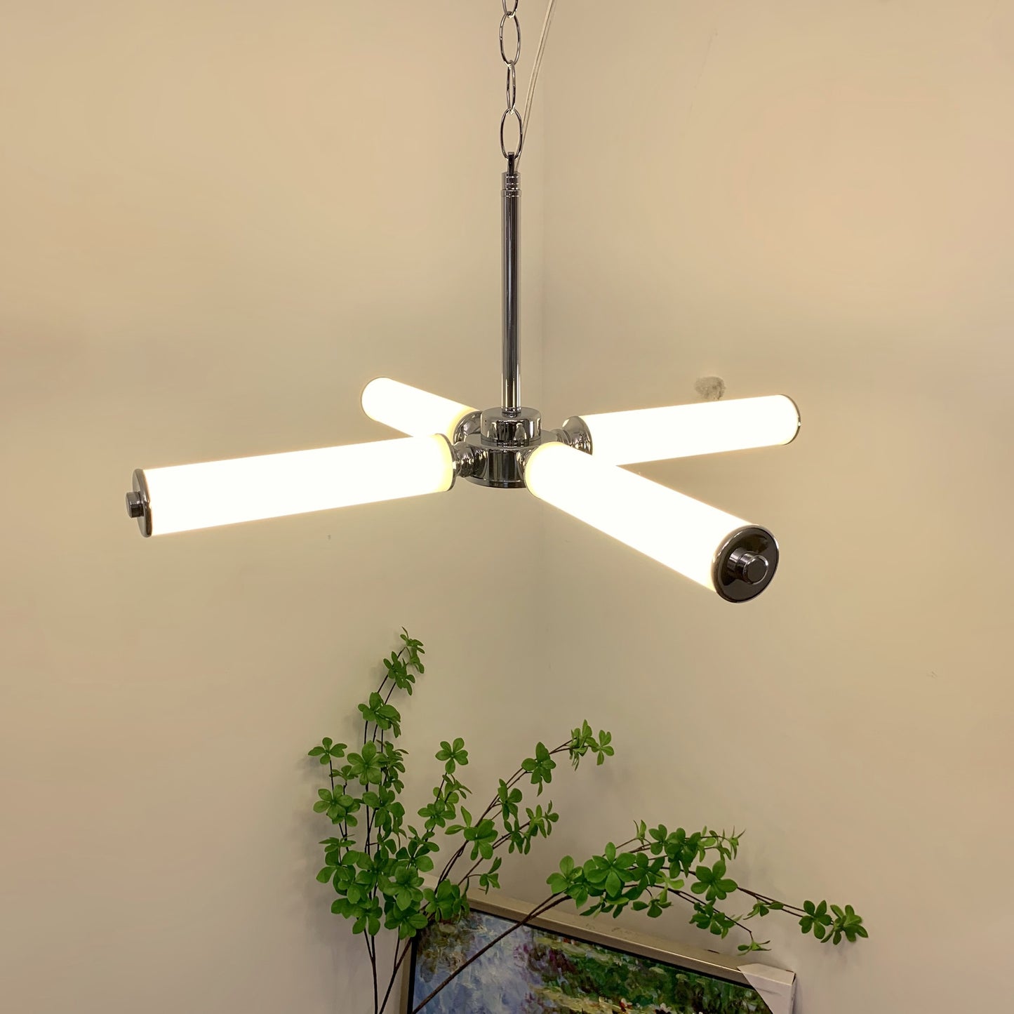 Acrylic Tree Branch Bar Lamp Wrought Iron Bedroom Creative Chandelier CJ