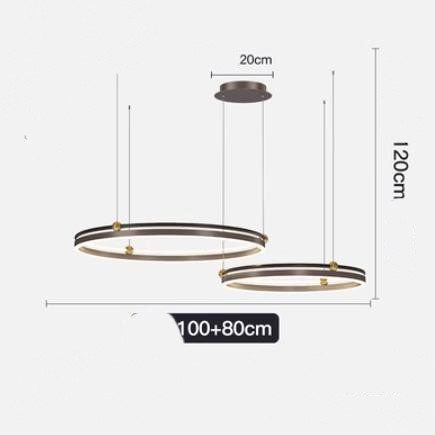 Chandelier Living Room Brushed Aluminum Bedroom Study CJ