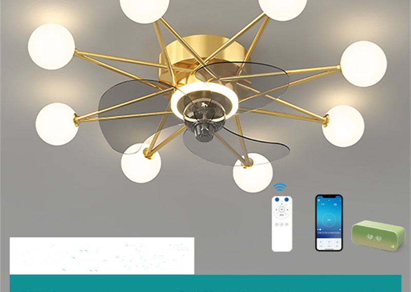 Nordic Ceiling Fan Lights Living Room Dining Room Full Of Stars NatalizHomeShop