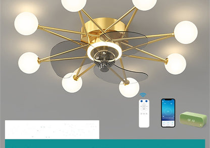 Nordic Ceiling Fan Lights Living Room Dining Room Full Of Stars NatalizHomeShop
