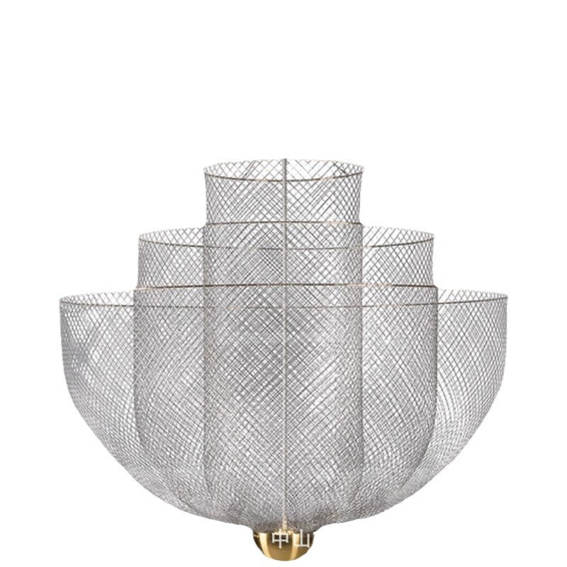 Nordic Iron Mesh Personality Shape Light And Shadow Chandelier CJ