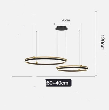 Chandelier Living Room Brushed Aluminum Bedroom Study CJ