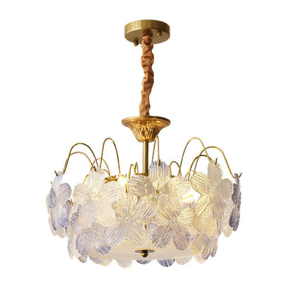 French Romantic Flower Colored Glass Lamps CJ