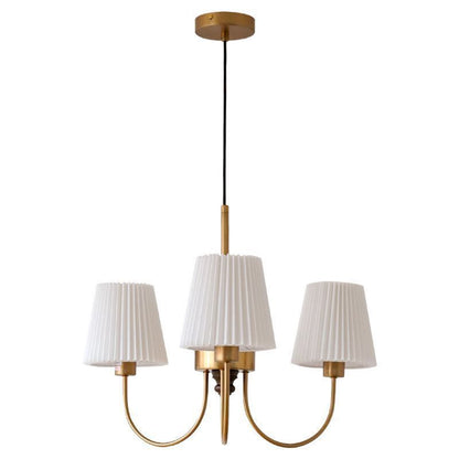 American Modern Pleated Room Bedroom Chandelier CJ
