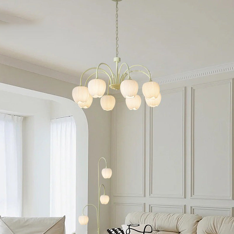 Modern Minimalist Cream Style Lamp In The Living Room Tulip Chandelier CJ