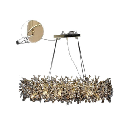 Luxury Crystal Simplicity French Atmosphere Restaurant Branch Chandelier CJ