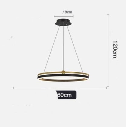 Chandelier Living Room Brushed Aluminum Bedroom Study CJ