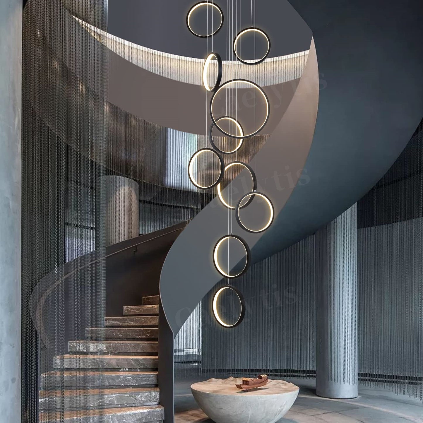 Loft Chandelier Modern Lighting Dining Room Lighting Fixtures CJ