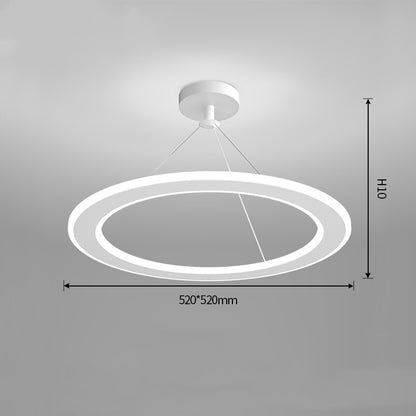 Simple Modern Circular Bedroom Study Chandelier CJ