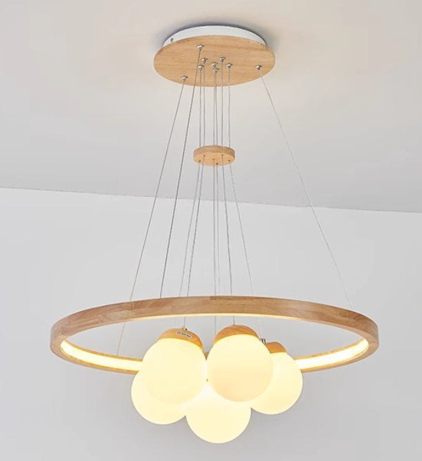 Full-spectrum Solid Wood Bedroom And Dining Room Lamp CJ