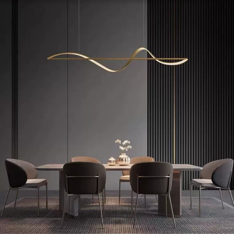 Italian Minimalist Line Restaurant Chandelier CJ