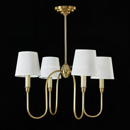 Copper Bedroom Chandelier Simple Living Room Dining Room Chandelier CJ