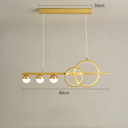 Rectangular Table Lamp Creative New Dining Room Bar Simple Modern Chandelier CJ