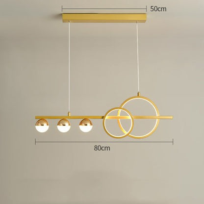 Rectangular Table Lamp Creative New Dining Room Bar Simple Modern Chandelier CJ