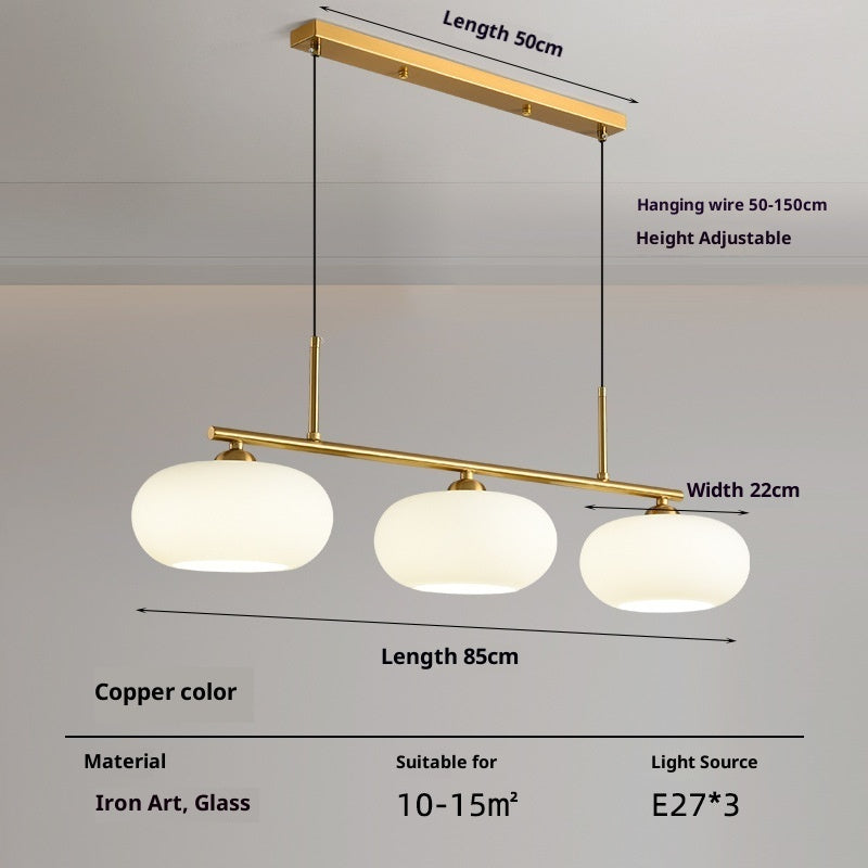 Simple Modern Bedroom Light Cream Style Persimmon Chandelier CJ