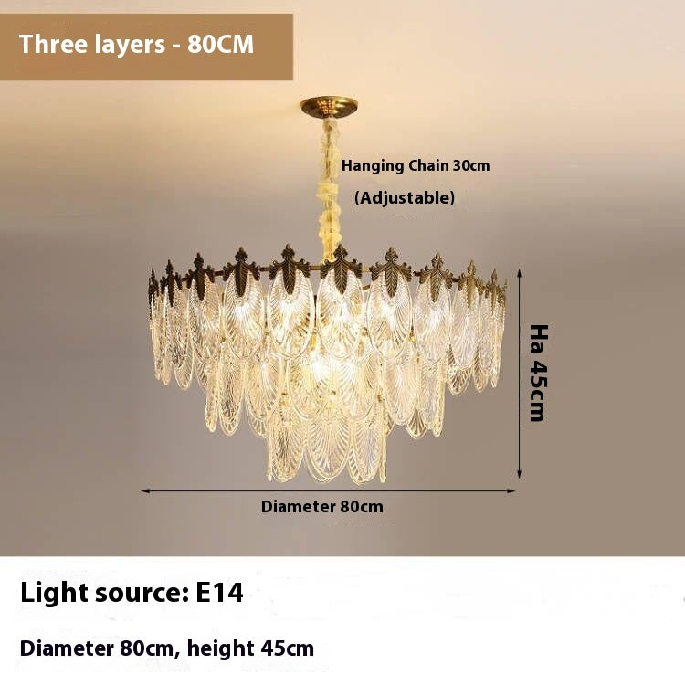 Glass Chandelier Living Room Simple Creative Bedroom Chandelier CJ