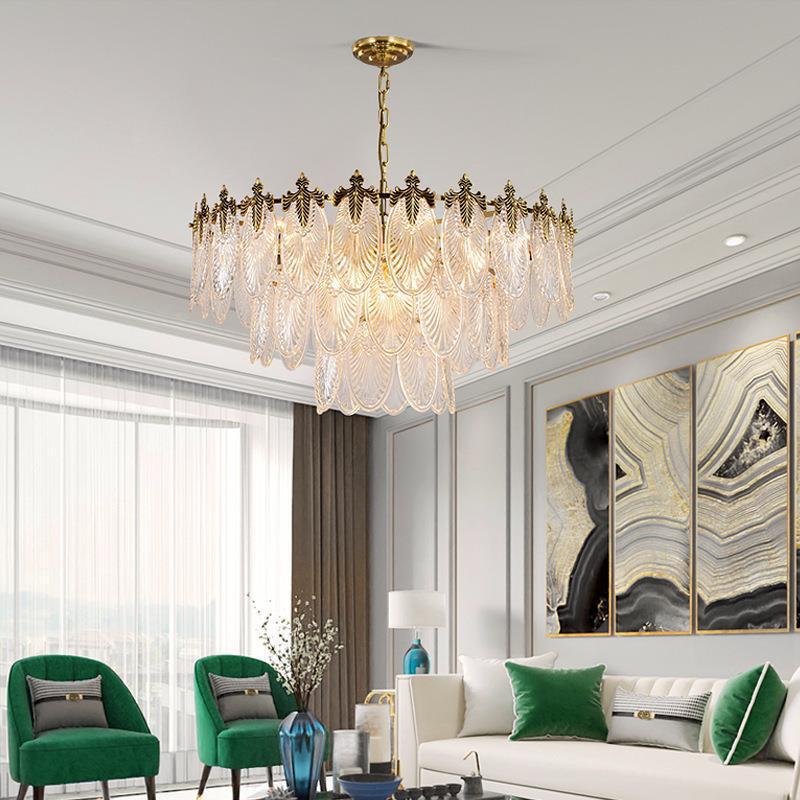 Glass Chandelier Living Room Simple Creative Bedroom Chandelier CJ