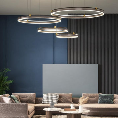 Chandelier Living Room Brushed Aluminum Bedroom Study CJ