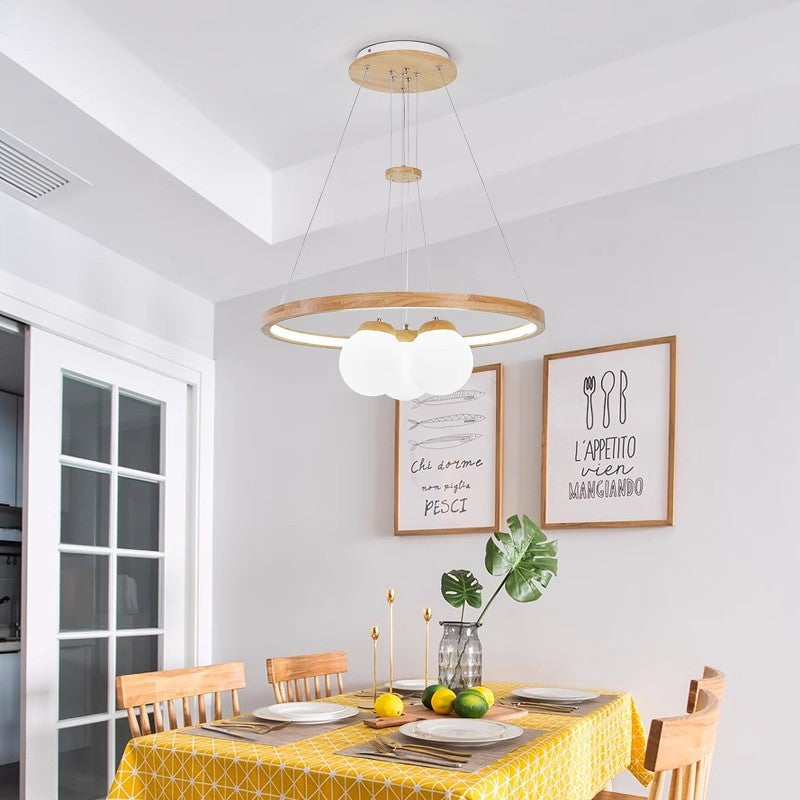 Full-spectrum Solid Wood Bedroom And Dining Room Lamp CJ