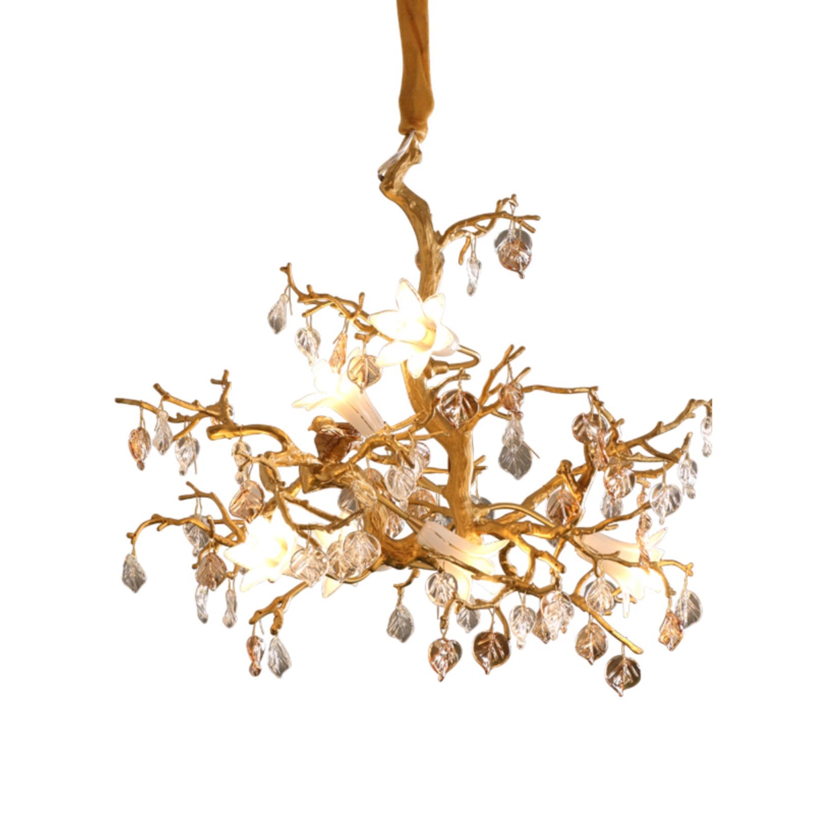 Copper Branch Chandelier Creative Crystal Chandelier CJ