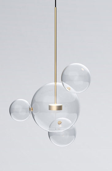 Soap Bubble Mickey Chandelier LED Living Room Bedroom Dining Room Glass CJ