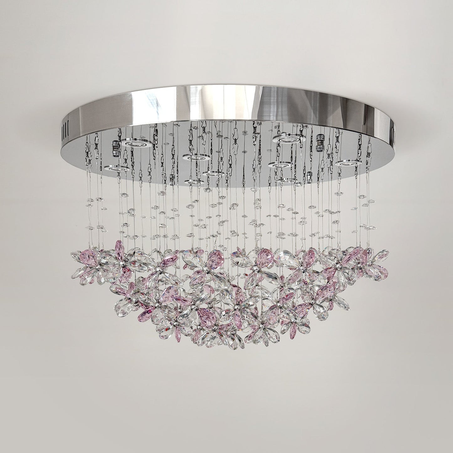 Modern minimalist crystal ceiling light, suitable for dining rooms, bedrooms, and hallways. YUHUAQI LIGHTING