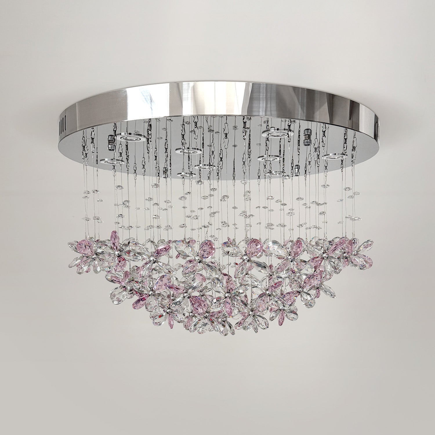 Modern minimalist crystal ceiling light, suitable for dining rooms, bedrooms, and hallways. YUHUAQI LIGHTING