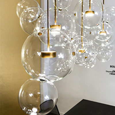 LED Acrylic Living Room Apple Chandelier CJ