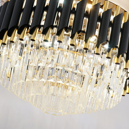 LED Frequency Conversion Fan Light Crystal Chandelier NatalizHomeShop