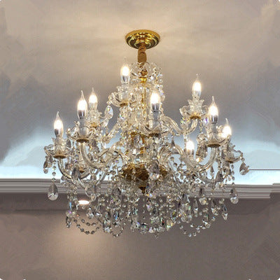Luxury Crystal Chandelier In Living Room CJ