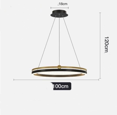 Chandelier Living Room Brushed Aluminum Bedroom Study CJ
